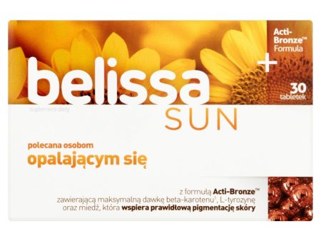 Sun suplement diety wspierający prawidłową pigmentację skóry 30 tabletek Supply