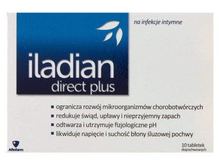 Direct Plus tabletki dopochwowe łagodzące objawy infekcji intymnych 10 tabletek Online Sale