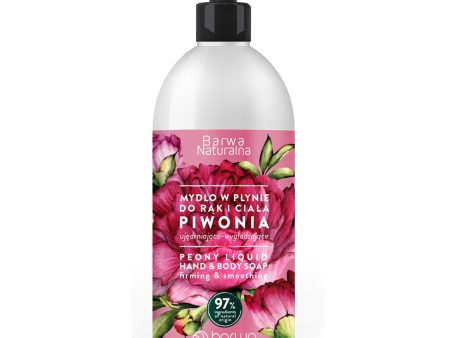 Barwa Naturalna wygładzające mydło w płynie Piwonia 500ml For Sale