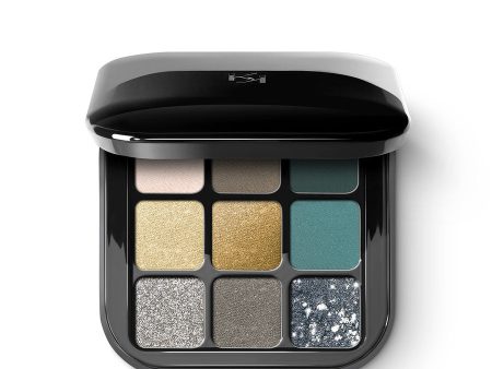 Glamour Multi Finish Eyeshadow Palette paleta 9 cieni do powiek o różnym wykończeniu 06 Green Vibes Sale