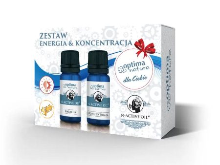 N-Active Oil zestaw olejek eteryczny Energia 10ml + olejek eteryczny Koncentracja 10ml Hot on Sale