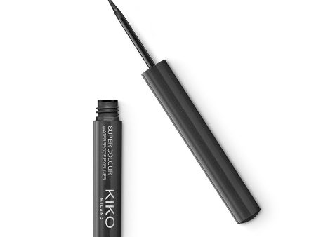 Super Colour Waterproof Eyeliner ultragładki wodoodporny kolorowy eyeliner w płynie 10 Pearly Charcoal 1.7ml Online