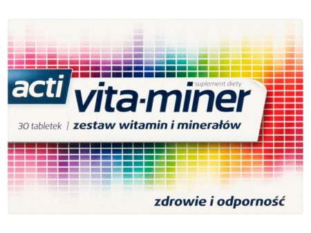 Zestaw witamin i minerałów suplement diety 30 tabletek Fashion