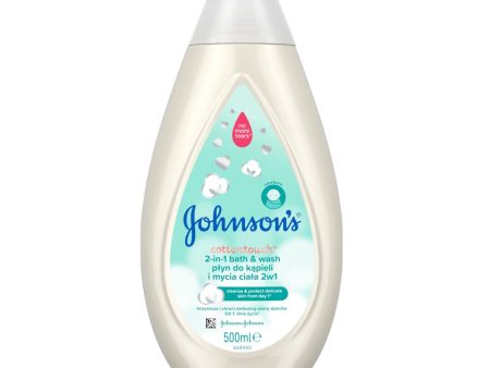 Johnson s Cotton Touch płyn do kąpieli i mycia ciała 2w1 500ml Hot on Sale