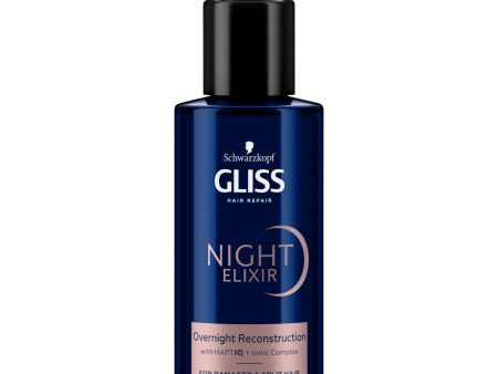 Night Elixir Reconstruction regenerująca kuracja na noc bez spłukiwania do włosów zniszczonych i rozdwojonych końcówek 100ml on Sale