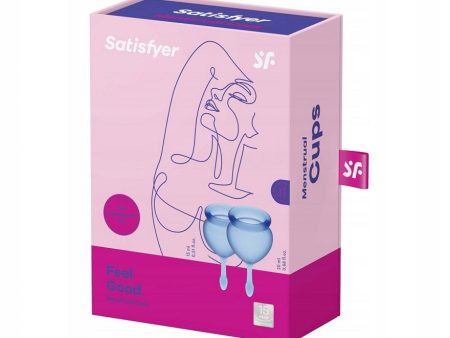 Feel Good Menstrual Cup zestaw kubeczków menstruacyjnych 15ml + 20ml Dark Blue For Cheap