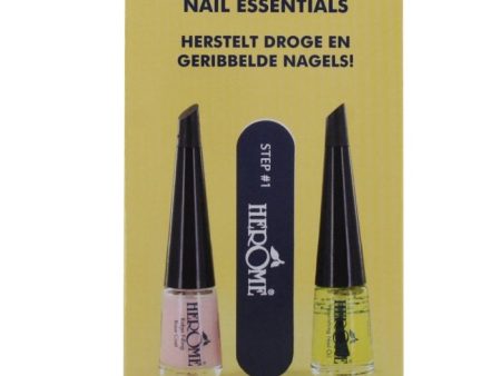 Nail Essentials zestaw olejek do paznokci 4ml + polerka + baza do paznokci 4ml Sale