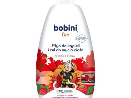 Fun płyn do kąpieli i żel do mycia ciała o zapachu malin 500ml Sale