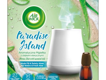 Essential Mist Aroma Paradise Island automatyczny odświeżacz powietrza + wkład o zapachu wody fiji i świeżego aloesu 20ml For Sale