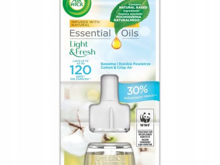 Essential Oils wkład do elektrycznego odświeżacza Bawełna i Rześkie Powietrze 19ml Online Hot Sale