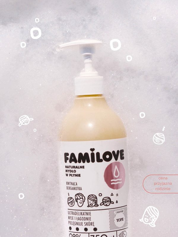 Familove naturalne mydło w płynie Kwitnąca Bergamotka 750ml Hot on Sale