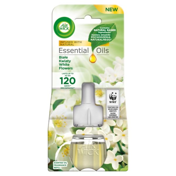 Essential Oils wkład do elektrycznego odświeżacza Białe Kwiaty 19ml Discount