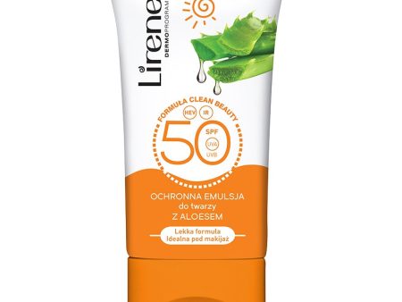 Ochronna emulsja do twarzy z aloesem SPF50 50ml For Discount