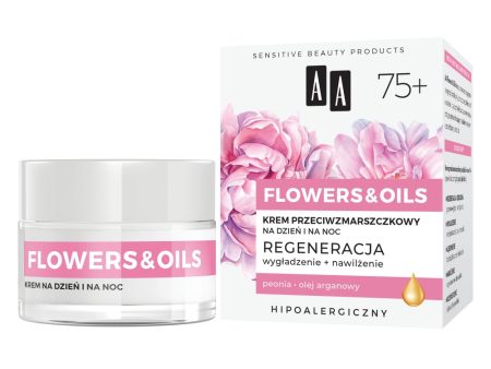 Flowers&Oils 75+ Odbudowa krem przeciwzmarszczkowy na dzień i noc 50ml Online